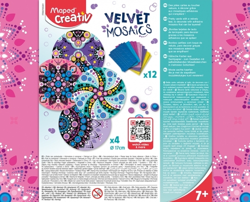 Set Creativ Velvet Mosaics - Pastel Maped