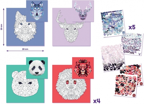 Set Creativ Sticker Art Animale Maped