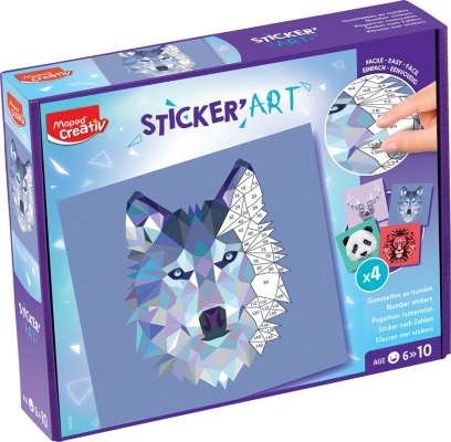 Set Creativ Sticker Art Animale Maped