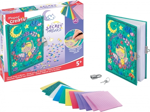 Set Creativ Secret Mosaics - Jurnal secret Maped