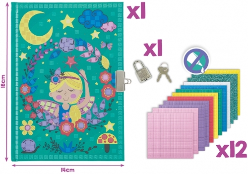 Set Creativ Secret Mosaics - Jurnal secret Maped