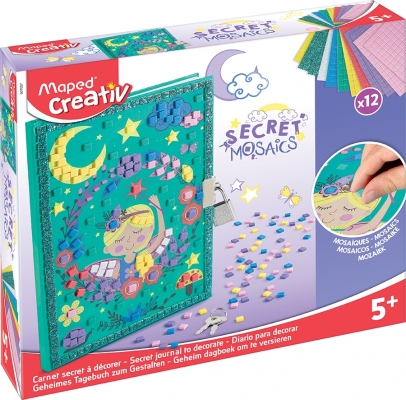 Set Creativ Secret Mosaics - Jurnal secret Maped