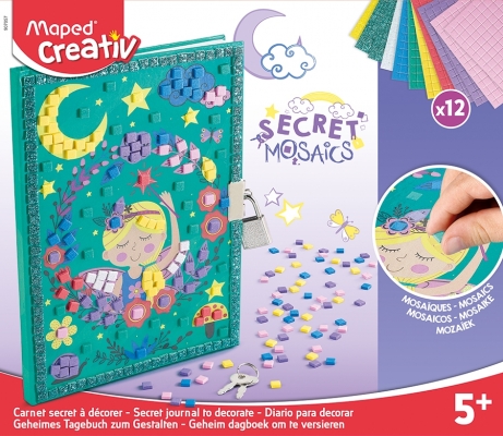 Set Creativ Secret Mosaics - Jurnal secret Maped