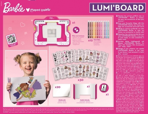 Set creativ Lumi Board barbie, Maped