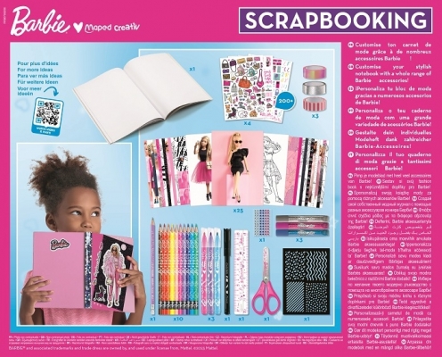 Set creativ Scrapbooking barbie, Maped