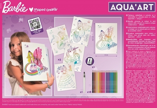 Set creativ Aqua'Art barbie, Maped