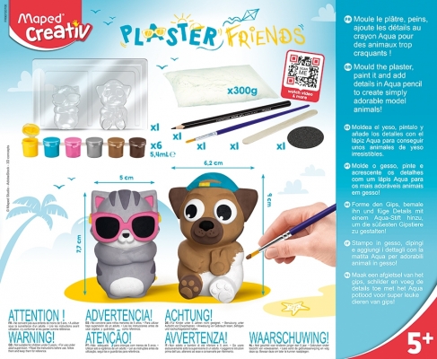 Set Creativ Plaster Friends Pisica & Caine Maped