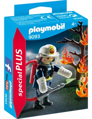 Figurina Pompier Si Copac In Flacari Playmobil