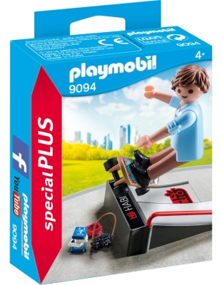 Figurina Skateboarder Cu Rampa Playmobil