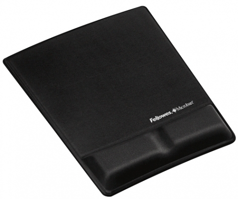 Mousepad negru cu Microban Fellowes