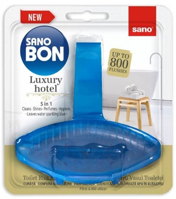 Odorizant WC Sano Sanobon, Blue Luxury hotel, 5 in 1, 55GR