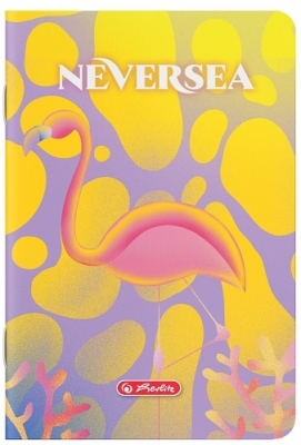 Caiet A5, 48 file, dictando, colturi rotunjite, motiv Dreams of Neversea Herlitz