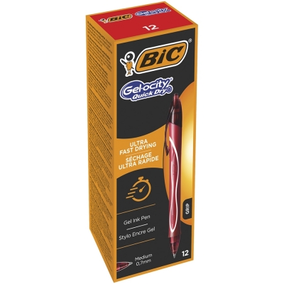 Roller cu gel Gel-ocity Quick Dry rosu Bic