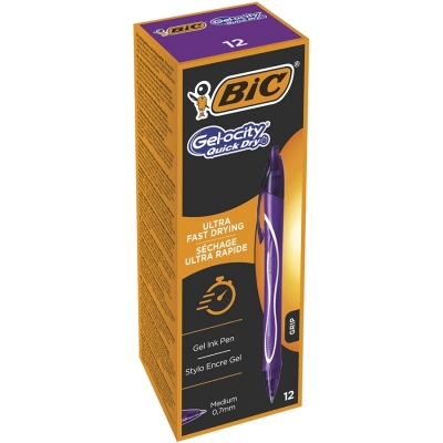 Roller cu gel Gel-ocity Quick Dry mov Bic