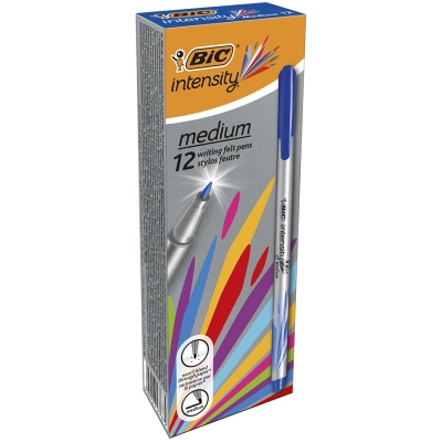 Fineliner Intensity Mediu albastru Bic