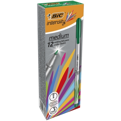 Fineliner Intensity Mediu verde Bic