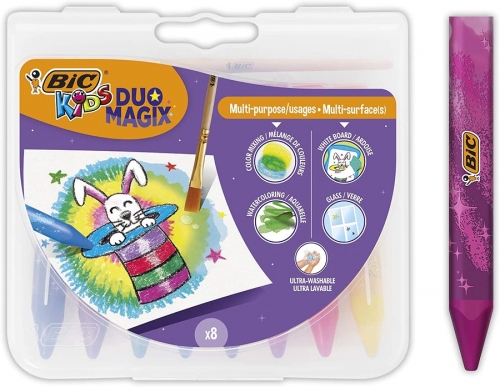 Creioane cerate Duo Magix 8 buc/set Bic