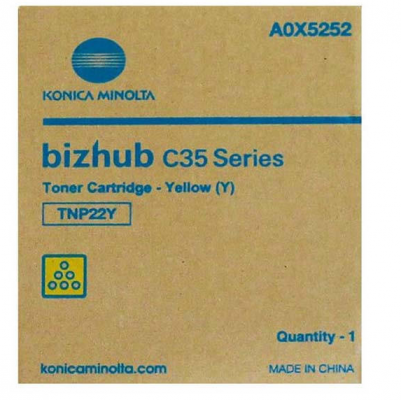 Cartus toner Minolta TNP-22Y Yellow Original A0X5252