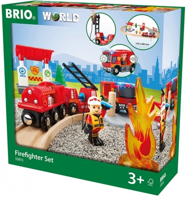 Set de joaca Tren pompieri BRIO 