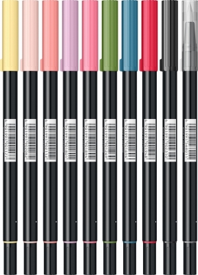 Marker caligrafic 2 in 1, ABT Dual Brush Pen, Manga Shojo, 10 culori/set Tombow