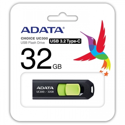 Memorie USB Flash Drive Adata 32GB, UC300, USB Type-C, Black