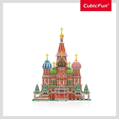 Puzzle 3D si brosura, Moscova, 224 piese, CubicFun 