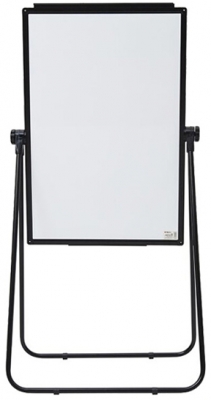 Flipchart cu doua fete si stergere curata, 600 X 900 mm, cu cadru de sustinere si rotativa la 360°, M&G