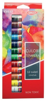 Tempera CU112 12 culori Daco