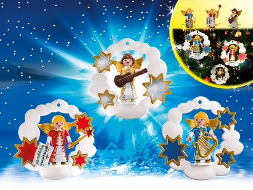 Ingerasi ornamentali de Craciun Playmobil