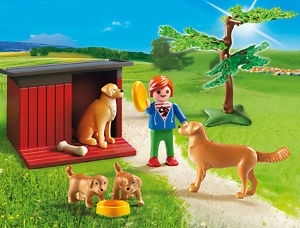 Catelusi cu jucarie Country Farm Playmobil