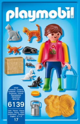 Femeie cu Familie de Pisici Country Farm Playmobil