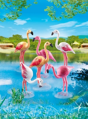 Familie de Flamingo City Life Zoo Playmobil