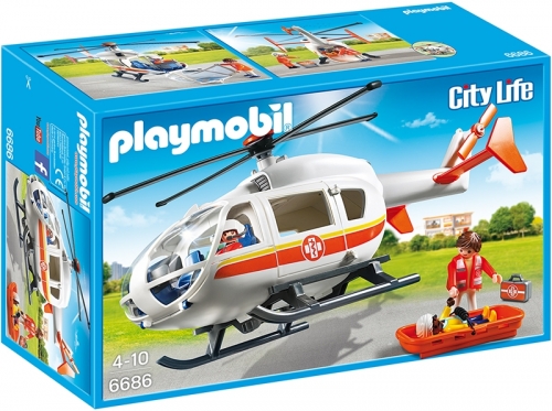 Elicopter Medical de Urgenta Kid Clinic Playmobil