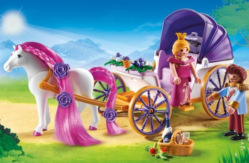 Cuplu Regal cu Trasura Princess Castle Playmobil