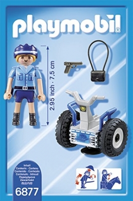 Politista cu masina de echilibru Police Playmobil