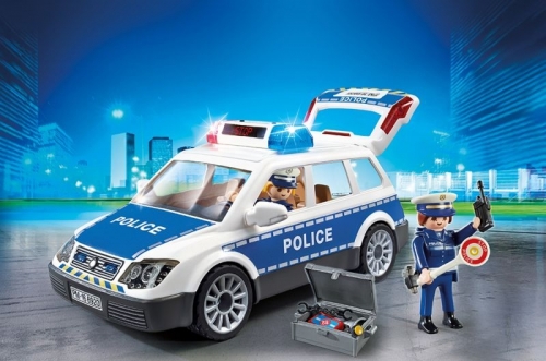 Masina de Politie cu lumina si sunete Police Playmobil