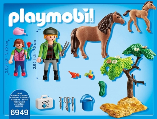 Veterinar cu Ponei si Manz Pony Farm Plymobil