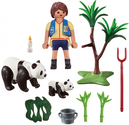 Set portabil Ursuleti Panda Playmobil 