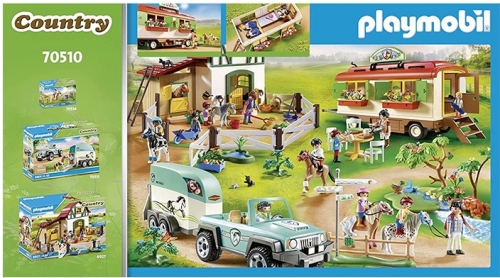 Playmobil - Casa Mobila Si Adapost De Ponei