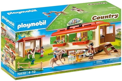 Playmobil - Casa Mobila Si Adapost De Ponei