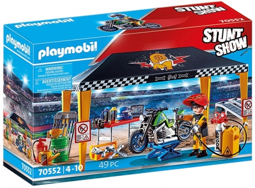 Cort reparatii auto Stunt Show Playmobil 