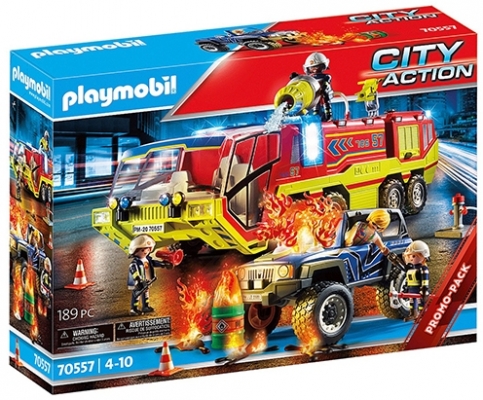 Playmobil - Masina Si Camion De Pompieri