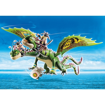 Cursa dragonilor Raffnut si Tuffnut cu Barf si Belch Playmobil 