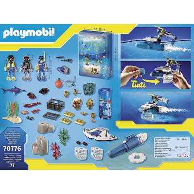 Calendar Craciun Politia sub apa Playmobil 