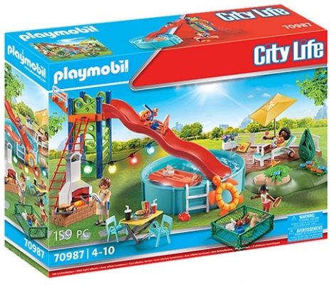 Playmobil - Petrecere La Piscina Cu Tobogan