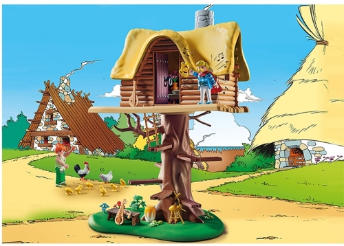 Playmobil - Asterix Si Obelix - Cacofonix Si Casa In Copac