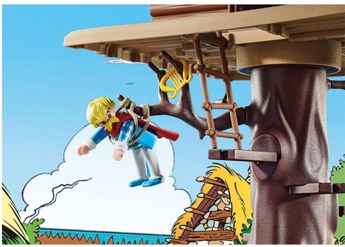 Playmobil - Asterix Si Obelix - Cacofonix Si Casa In Copac