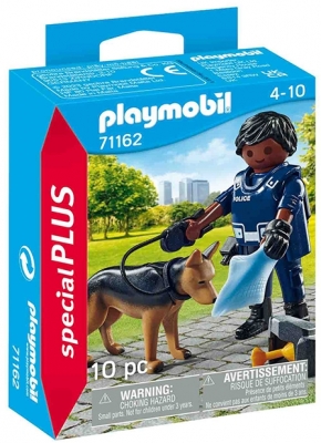 Figurina Politist Cu Catel, Playmobil