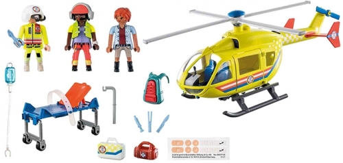 Elicopter Galben De Salvare, Playmobil 