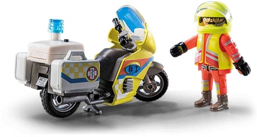 Motocicleta Galbena Cu Lumin, Playmobil 